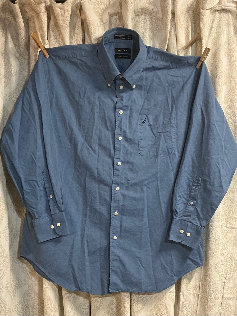 Nautica Men’s Button-Down Shirt in Light Blue